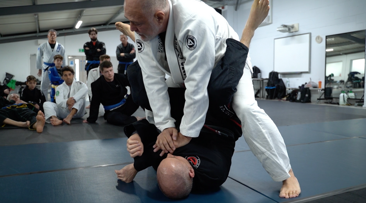 Using a Two-On-One Grip To Open and Pass the Guard