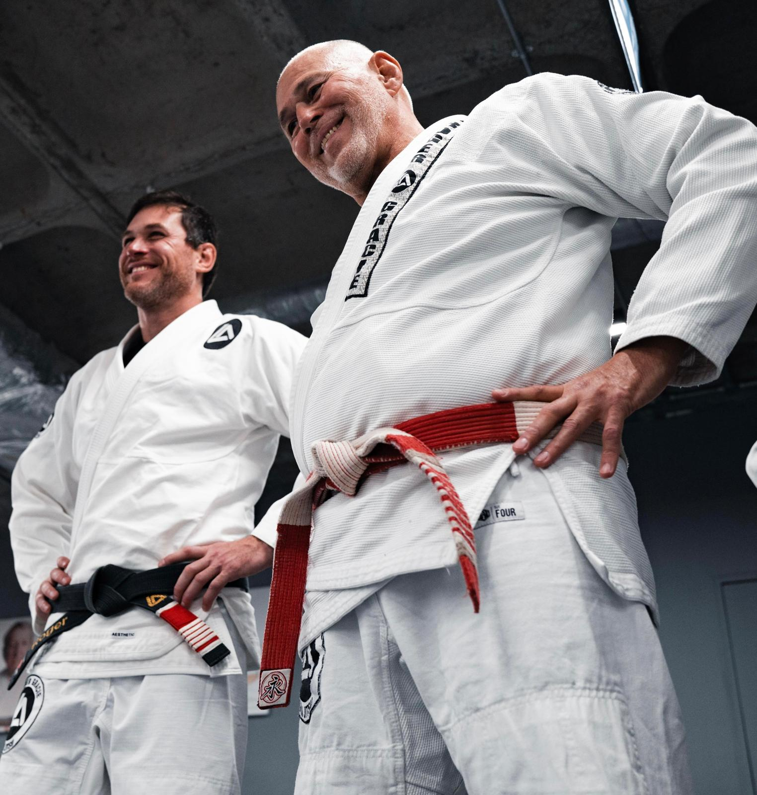 Mauricio Gomes with Roger Gracie